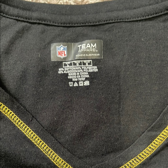 NFL Pittsburgh Steelers Black and Yellow Short Sleeve Tee - Picture 2 of 4